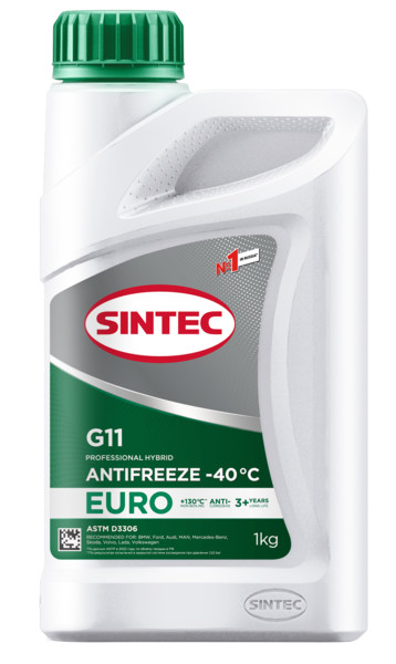 Антифриз Sintec EURO G11 green -40 1кг