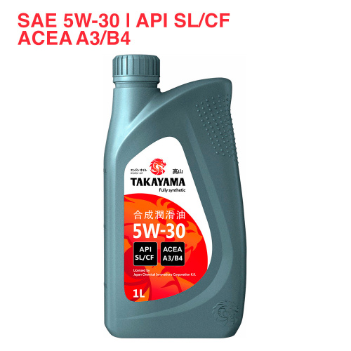 TAKAYAMA SAE 5W-30 API SL/CF ACEA A3/B4 1л пластик