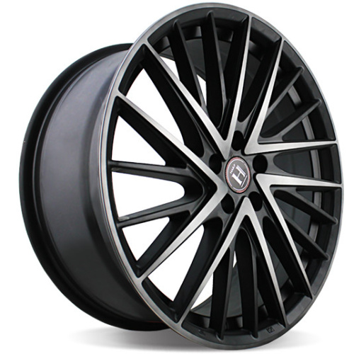 HARP Y-697 8.5x20/5x112 ET35 D66.6 SATIN-BLACK-W-MACHINED-FACE-AND-TINTED-CLEAR