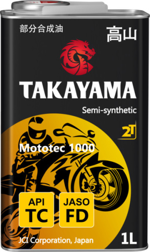 TAKAYAMA Mototec 1000 2T API TC JASO FD 1л металл