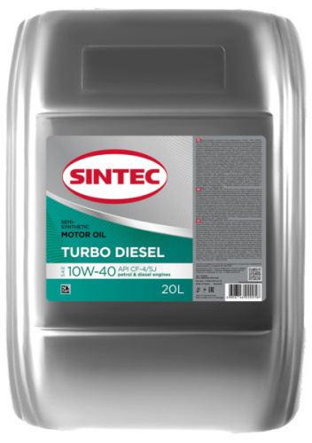 Sintec Turbo Diesel SAE 10W-40 API CF-4/CF/SJ 20л