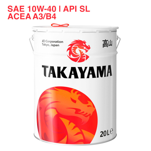 TAKAYAMA SAE 10W-40 API SL ACEA A3/B4 20л