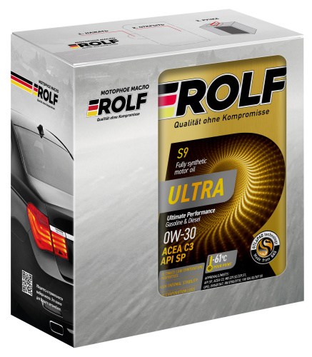 ROLF Ultra 0W-30 C3 SP Акция 4л + 1л металл