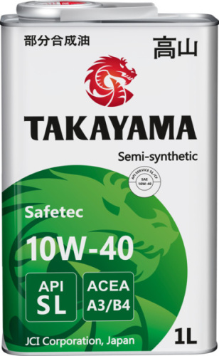 TAKAYAMA Safatec SAE 10W-40 API SL ACEA A3/B4 1л